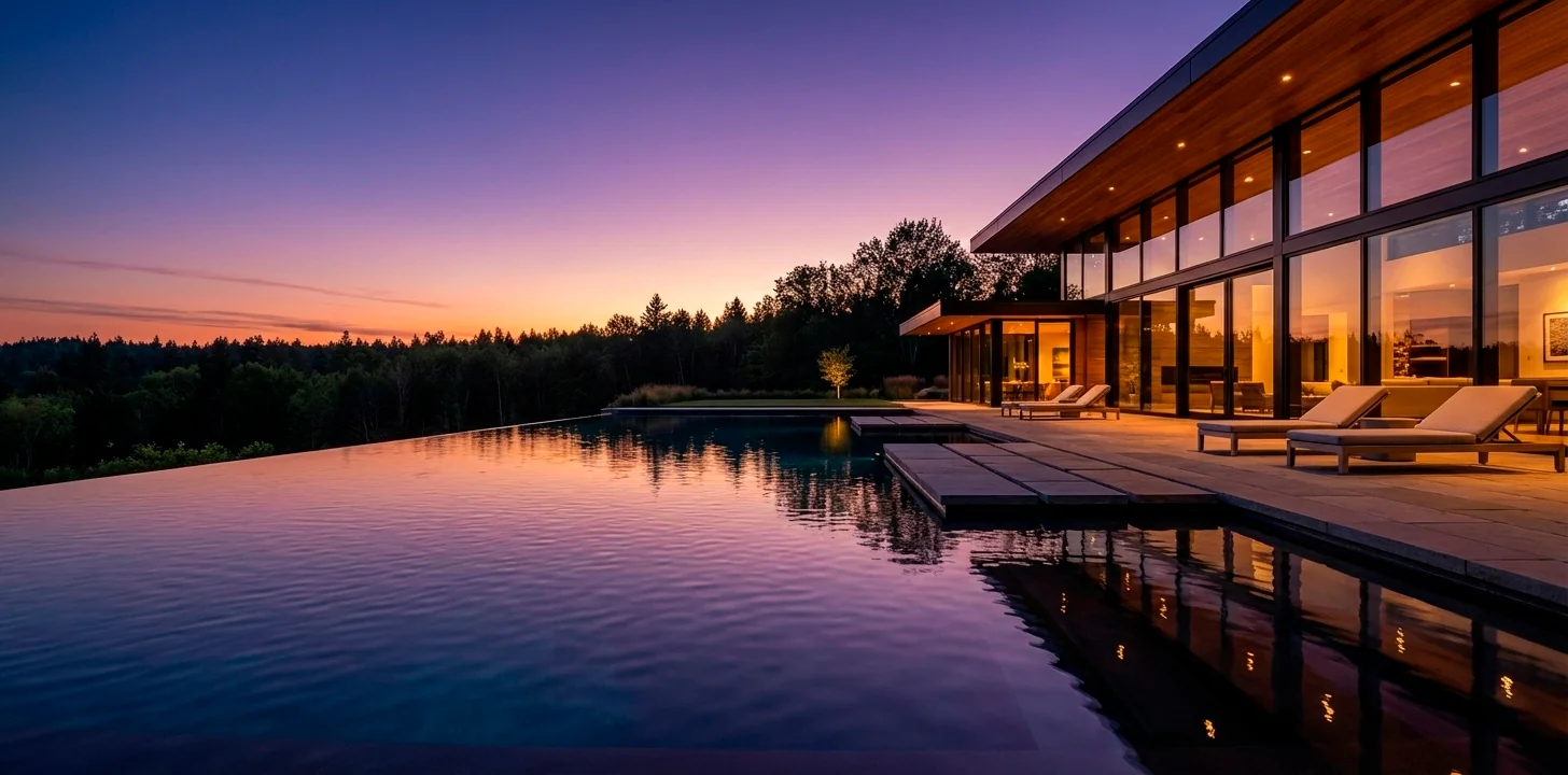 Designing an Infinity Edge Backyard Pond for a Contemporary Garden ...