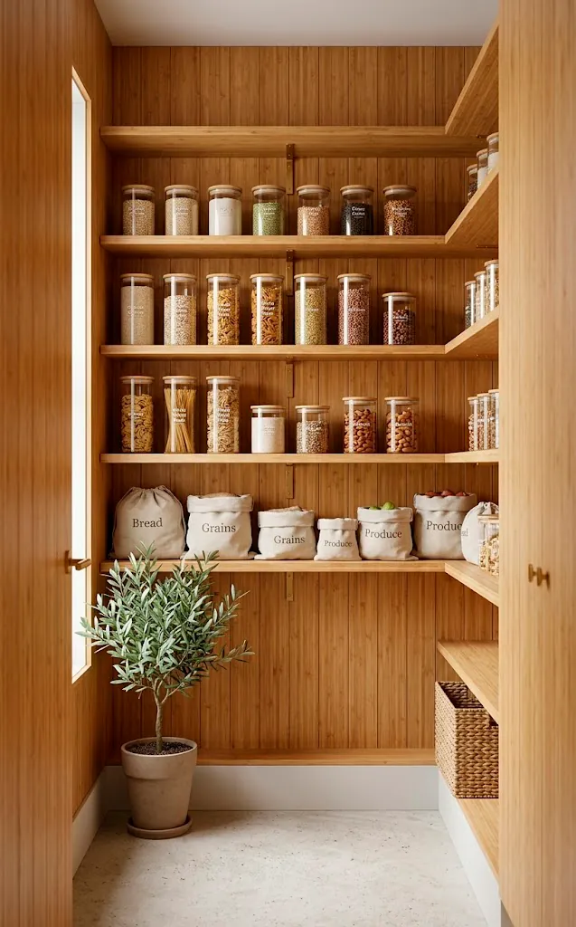 How to Design a Sustainable Bamboo Pantry for Modern Homes - SpaceOfMuse