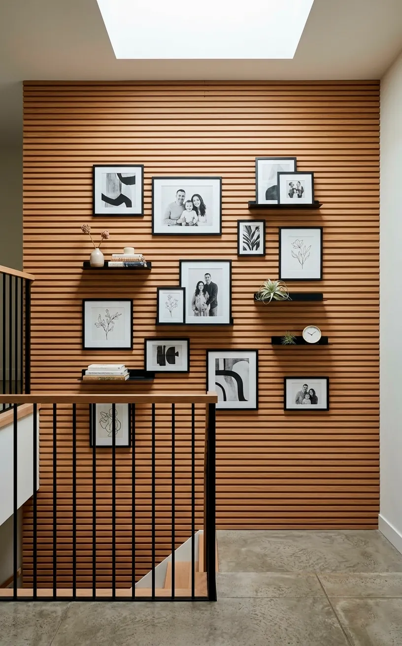 10 Modern Wood Slat-Wall Ideas for Your Staircase - SpaceOfMuse