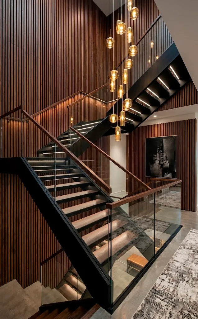 10 Modern Wood Slat-Wall Ideas for Your Staircase - SpaceOfMuse