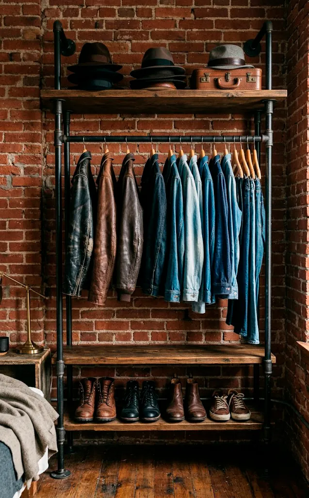 15 Exposed Brick and Pipe Shelving Ideas for Industrial Spaces ...