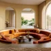 Cozy modern 2026 interior design trend featuring warm earth tones and biophilic elements