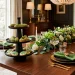 Elegant St. Patrick's Day treat table with green desserts and crystal glasses