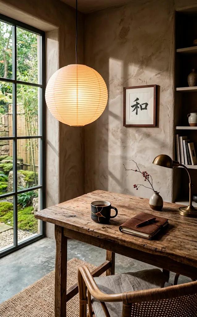 Embracing Wabi-Sabi: Imperfectly Perfect Japandi Home Office Ideas