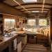 Beautiful custom campervan interior showcasing hidden storage and security solutions